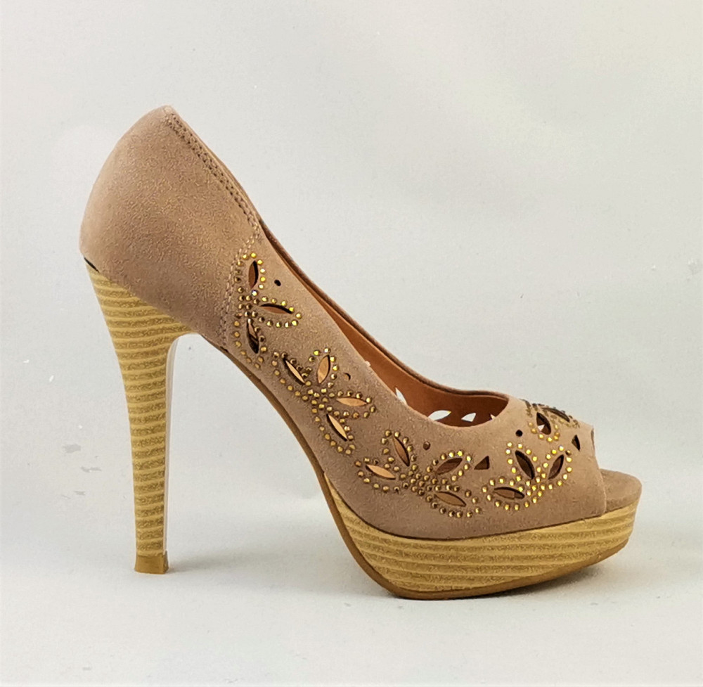 Жіночі Бежеві Туфлі на Каблуку Шпильке Замшеві Модельні (розміри: 36,37,38,39,40,41) - 37-1 Дніпро - фото 6