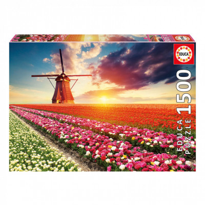 Пазл Educa Пейзаж с тюльпанами 1500 элементов (6425268) Винница - изображение 1