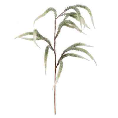 Декоративная ветвь YES! Fun Колосок, 75 см, светло-зеленая, заснеженная (973954) Винница