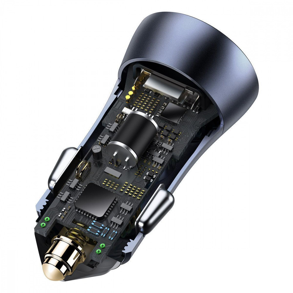 Автомобильное зарядное устройство для Baseus Golden Contactor Pro 40W USB+Type-C серый Львов - изображение 5