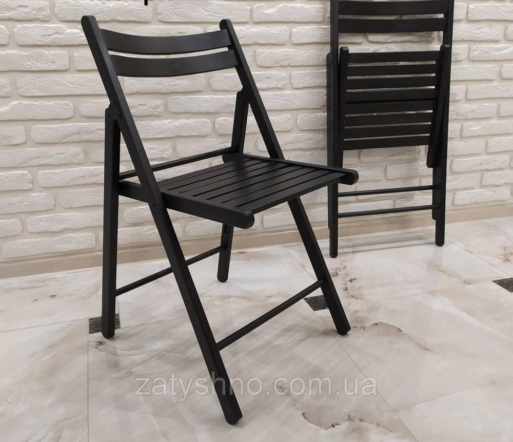 Стільці складні коричневі Київ - фото 3