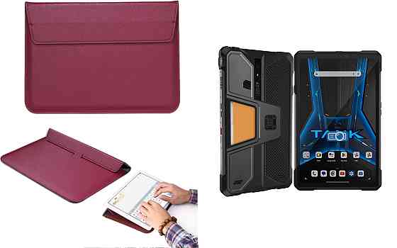 Чохол-конверт VitoCase для Unihertz Tank Pad, з функцією підставки для планшета Бордовий Київ