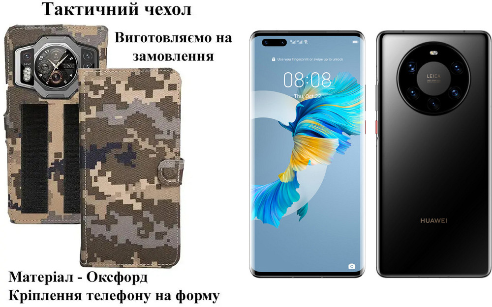 Тактичний чохол для Google Pixel 6, Pixel 6a, Pixel 6 Pro, кріпиться до спорядження на липучці Київ - фото 1