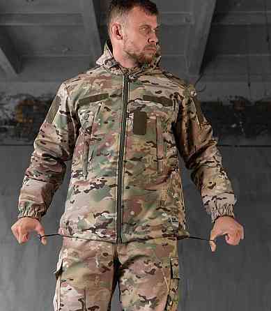 Зимний тактический мужской костюм Softshell (куртка и штаны) Мультикам M Киев