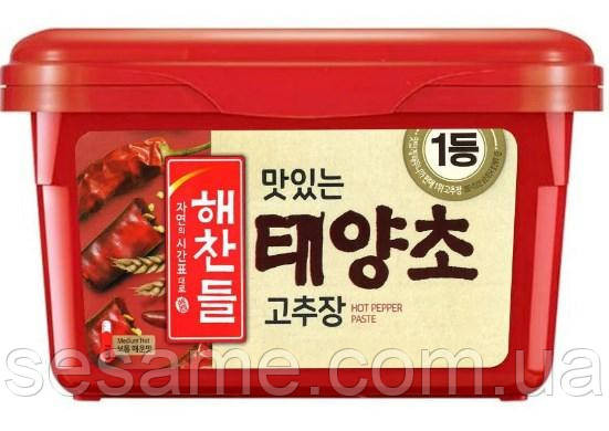 Острая перцовая паста корейская соевая Кочудян Гочуджан Haechandle 1кг Харьков - изображение 1
