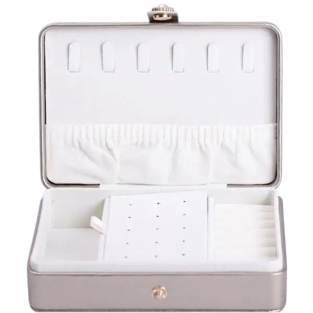 Yiwu Скринька для прикрас з еко шкіри 16×11×4.7 см органайзер для ювелірних виробів HP-5-30GOLD Коломыя - изображение 1