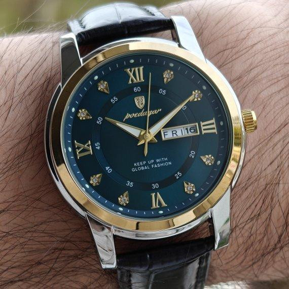 Годинник чоловічий наручний Poedagar Unique Men Leather Deluxe (2 ремінці) Вінниця - фото 4