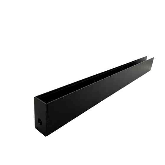 Трековая магнитная рейка накладная 1 м, черный Днепр