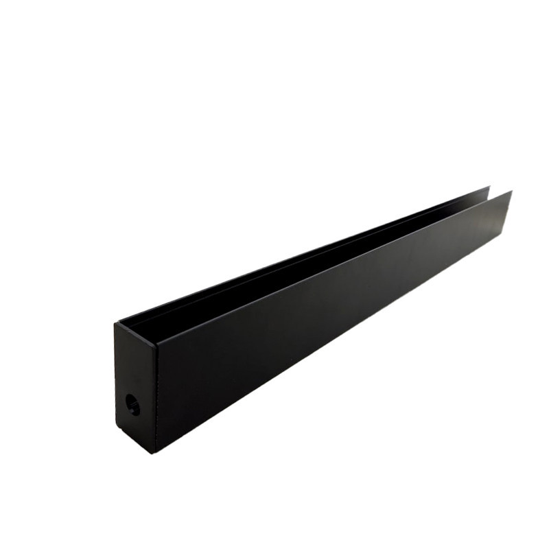 Трекова магнітна рейка накладна 1 м , чорний Дніпро - фото 1