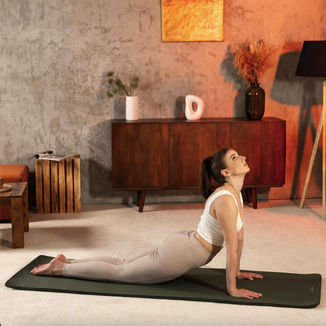 Колрик для йоги Hop-Sport HS-NB015GM NBR 1,5см темно-зеленый Киев - изображение 3