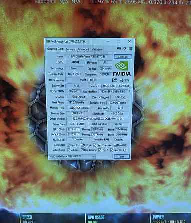 Відеокарта Msi trio RTX 4070Ti 12Gb GDDR6X Київ