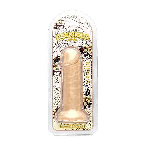 Фалоімітатор з ароматом ванілі - Toyz4lovers Delicious Dildo Vanilla, 15 см Sex Aura Київ