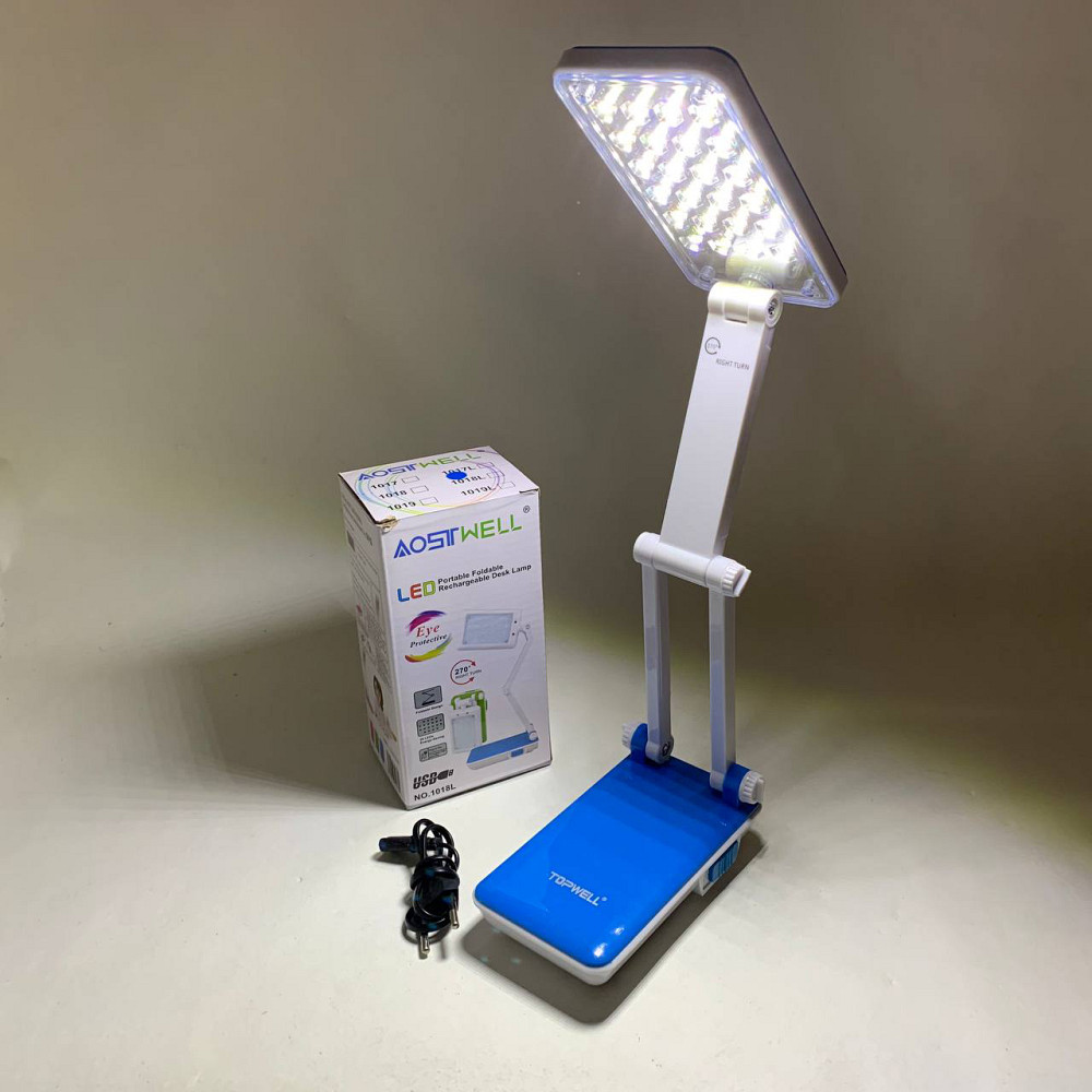 Настільна лампа Topwell 1019 Синя акумуляторна світлодіодна регуляція рівня нахилу. Колір: синій ZD-12 Львів - фото 8