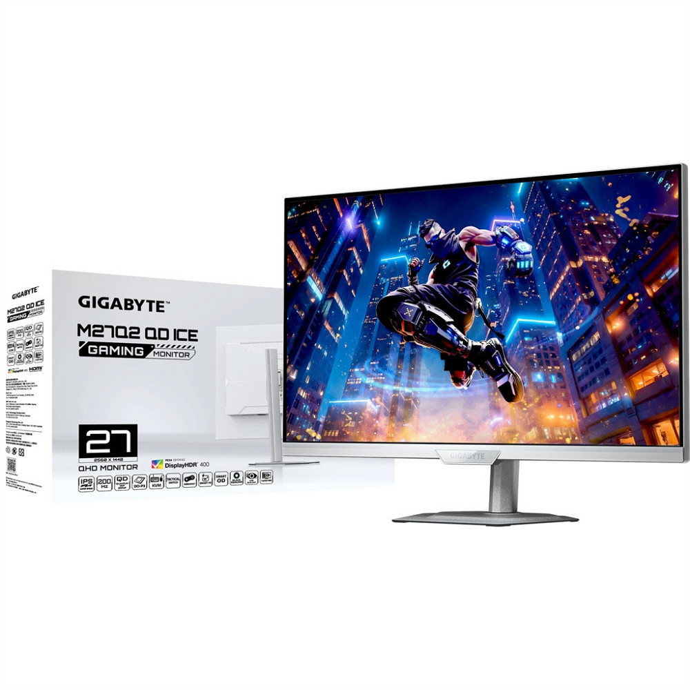 Монітор Gigabyte 27" M27Q2 QD Ice IPS White 200Hz ( 14159 ) Харків - фото 9