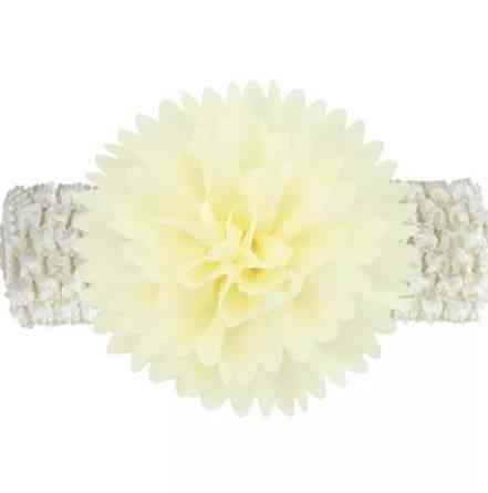 Повязка для девочки на голову с цветком 30-50 см бежевый Киев