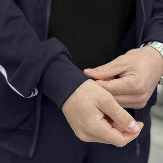 Синій спортивний костюм для чоловіків Pobedov Dollars. Весна осінь спортивний комплект. Київ