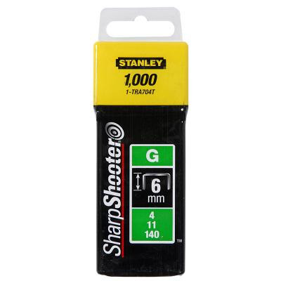 Скоби для будівельного степлера Stanley тип G 6мм (Степлер 6-TR250) 1000шт (1-TRA704T) Вінниця - фото 1