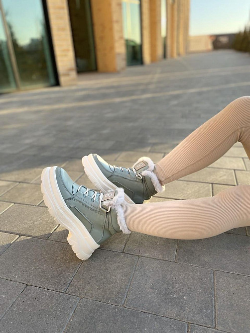 Черевики жіночі BR 07 мята натуральна шкіра зима 37-38р. (4890) Коломия - фото 7