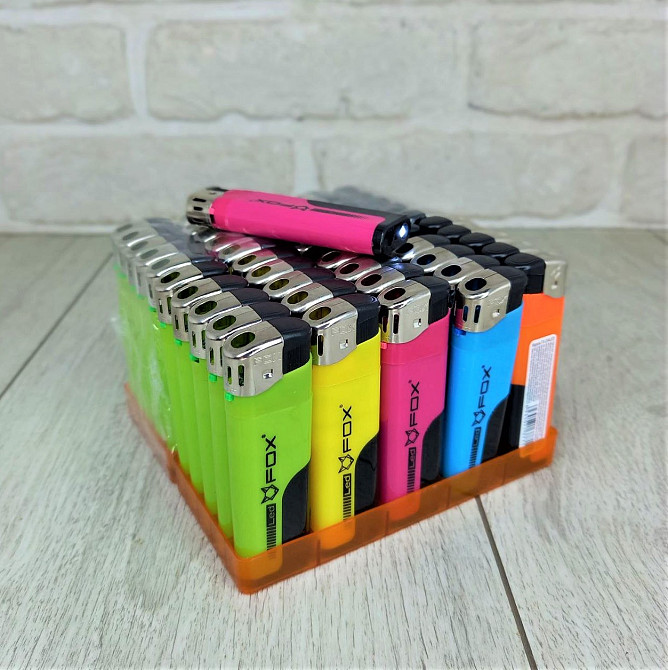 Зажигалка с фонариком Fox Микс уп/50шт Харьков - изображение 3