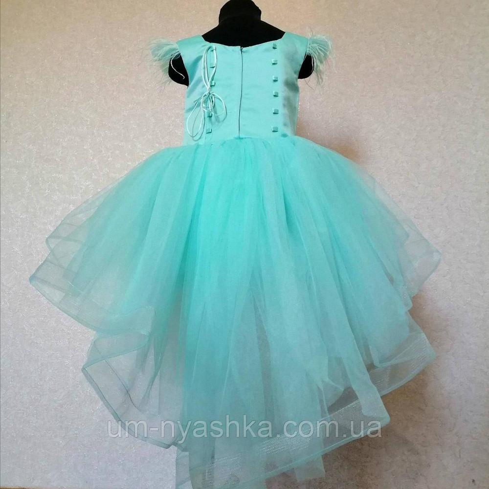 Детское нарядное платье удлиненное сзади мятное 116-134 Кривой Рог - изображение 3
