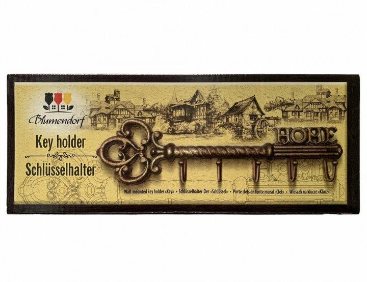 Ключница Blumendorf Ключ Коричневый 23х6.7см Вешалка для ключей Ключница металлическая Открытая ключница Белая Церковь - изображение 3