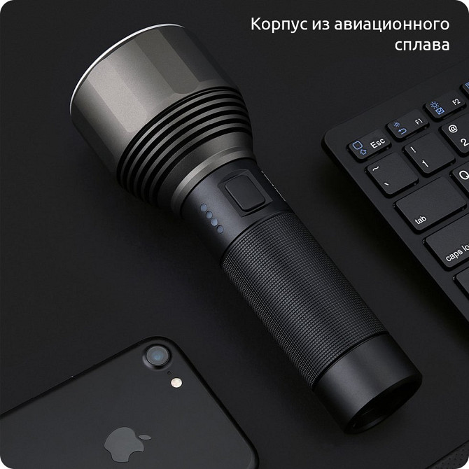Світлодіодний ліхтарик Xiaomi NexTool Outdoor Flashlight NE0126 (Чорний) Миколаїв - фото 7