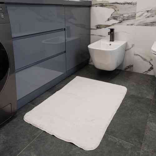 Килимок для підлоги з еко-хутра ТМ Dariana Moonbeam 60*90 см айворі Житомир