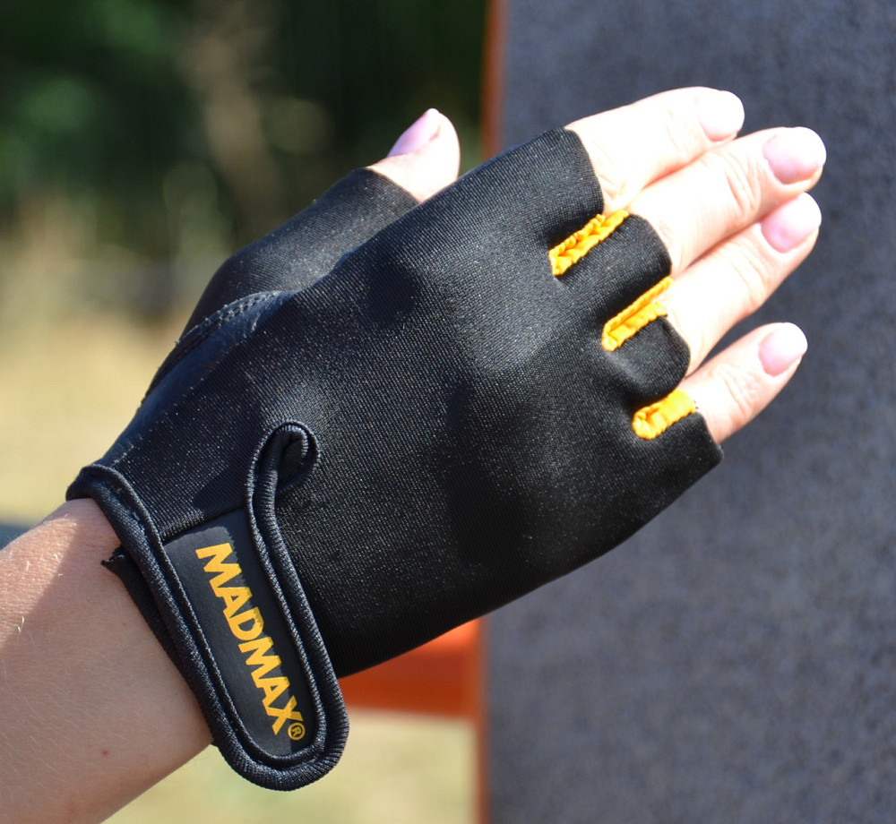 Рукавички для фітнесу MadMax MFG-251 Rainbow Orange S Каменское - изображение 5