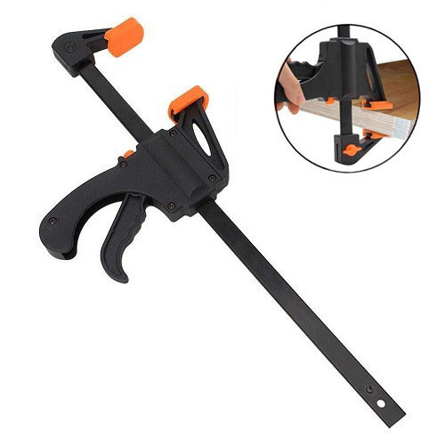 Одноручна F-образна струбцина 4" для столярних робіт Київ - фото 5