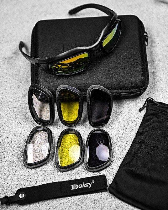 Поляризованные тактические очки Daisy C5 Desert Storm black ВТ6028 Одесса - изображение 6