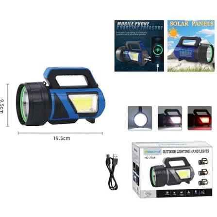 Фонарь аккумуляторный BL HC 766A с солнечной батареей, USB зарядкой, COB и LED подсветкой Одесса - изображение 3