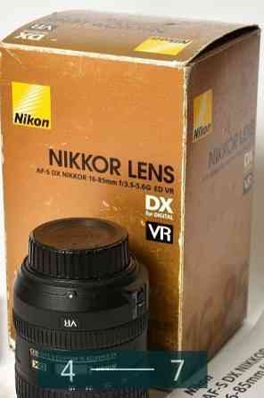 Объектив Nikon AF-S 16-85mm. F/3.5-5.6G ED VR DX. Киев