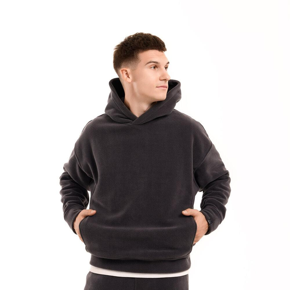 Темно-серый костюм зимний флисовый зимний. Мужской теплый костюм Pobedov Mariot Киев - изображение 2