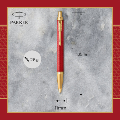 Ручка шариковая Parker IM 17 Premium Red GT BP (24 832) Винница - изображение 4