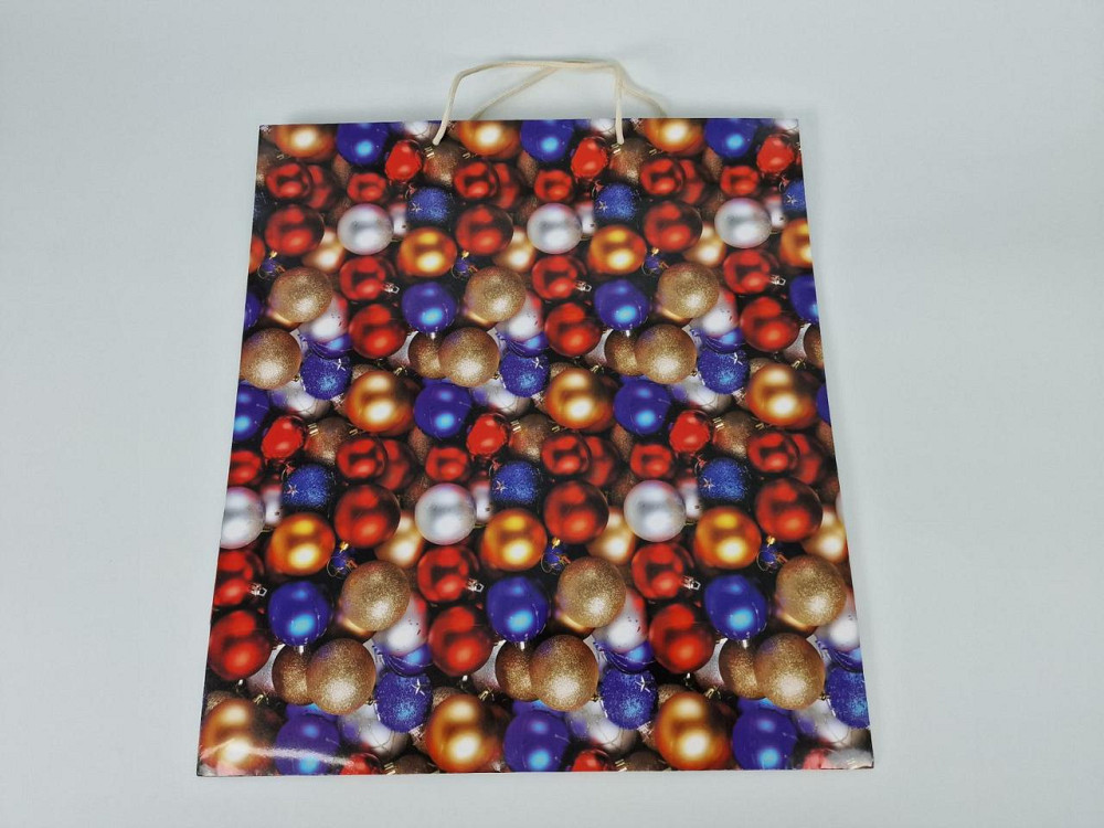 Новорічні, кортонні пакети подарункові Супер 47x52x20-001) (12 шт.) Харків - фото 2