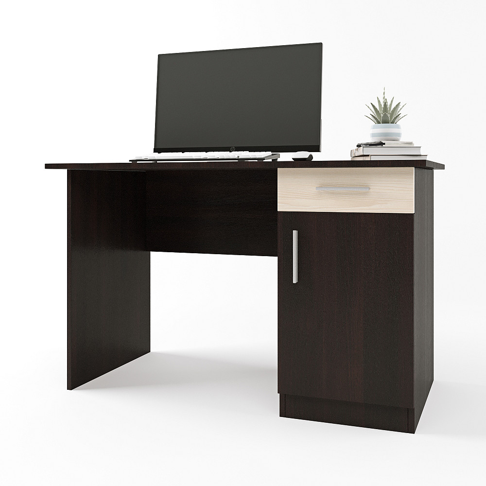 Письмовий стіл Еверест Школяр-3 венге + дуб молочний (DTM-2163) Львів - фото 1