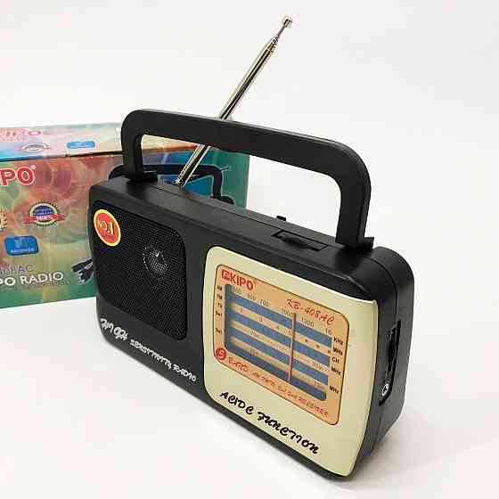 Радиоприемник фм ретро на батарейках KIPO, Портативное радио, Радиоприемник ретро AM FM NJ-35 Львов