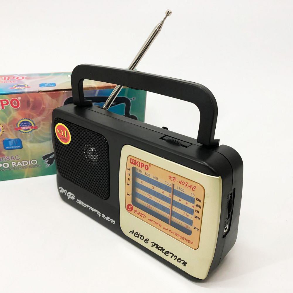 Радиоприемник фм ретро на батарейках KIPO, Портативное радио, Радиоприемник ретро AM FM NJ-35 Львов - изображение 6