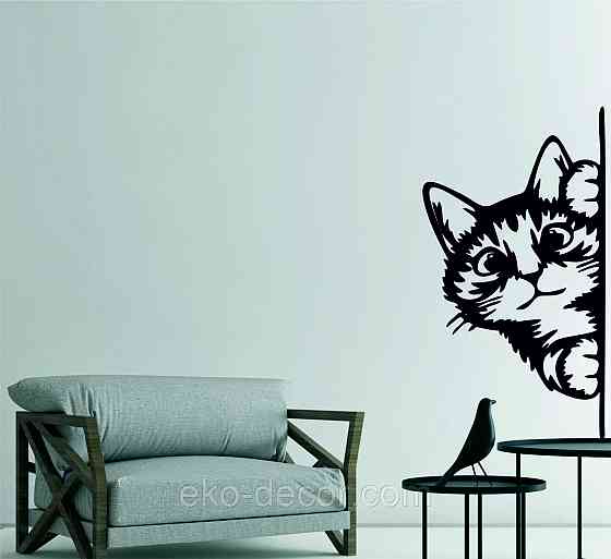 Декоративне настінне 3D Панно «Кіт» Декор на стіну з об'ємом (ціна за 1 шт) Київ