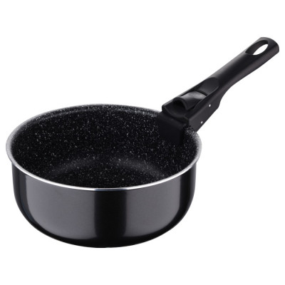Ківш Bergner Click &amp; cook black, набір зі знімною ручкою 16/18/20 см, 4 предмети (BG-31602-BK) Вінниця - фото 2