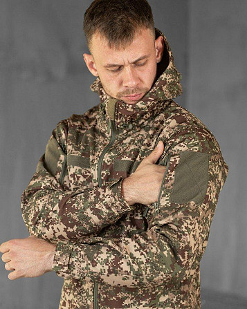 Тактичний костюм софтшел хижак ТР6452 Київ - фото 6