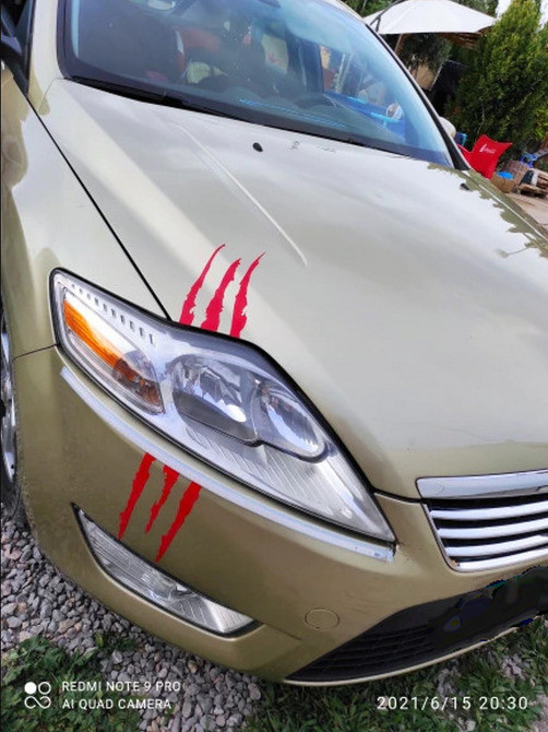 Наклейка на авто або мото у вигляді Подряпини. Київ - фото 4