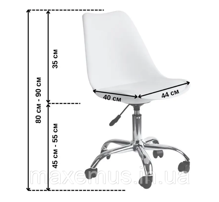 Офисное кресло для работы за компьютером B-487 ортопедическое кресло для дома и офиса белое Мостиска - изображение 7