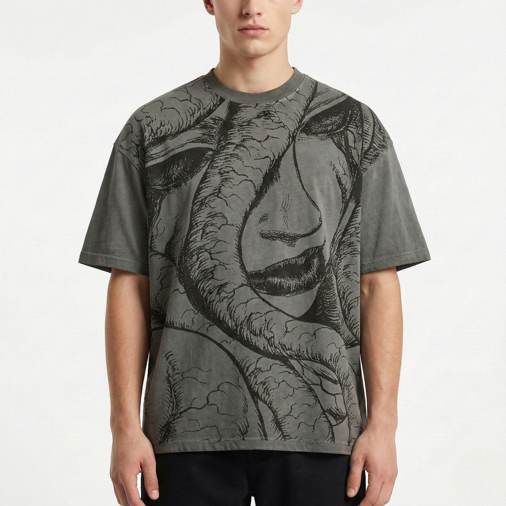 Футболка чоловіча з принтом аніме Берсерк Слан Оф Тхе оверсайз (S/M/L) Черний Дніпро - фото 9