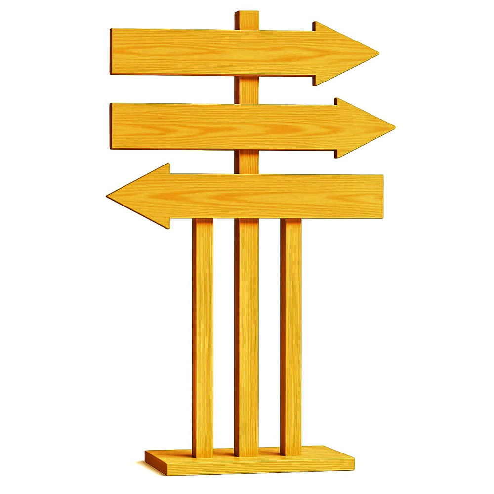 Напольная стрелка-указатель 