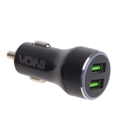 Автомобильное зарядное устройство VOIN 36W с 2 USB портами и поддержкой QC3.0, 12/24V (3.6-6.5V/3A; 6.5-9V/2A; 9-12V/1.5A) Харьков - изображение 7