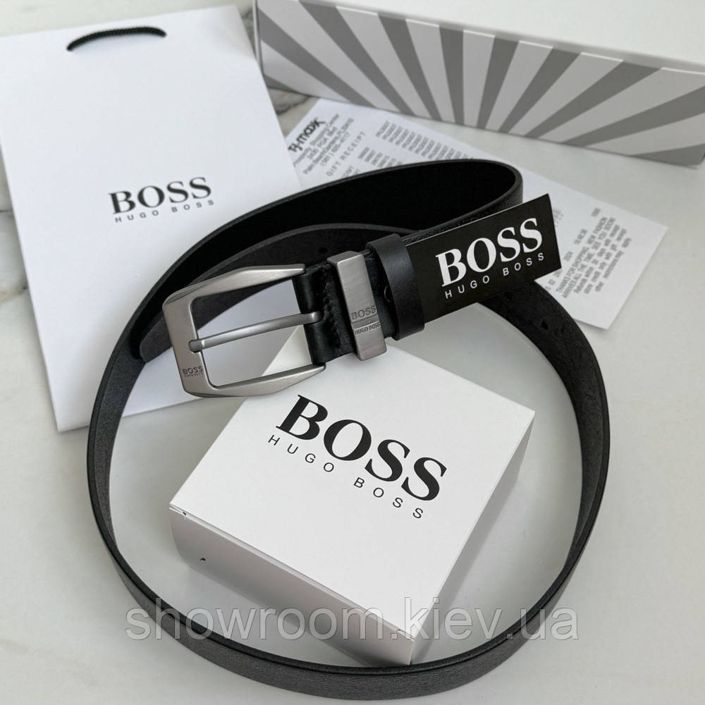 Мужской кожаный пояс Hugo Boss (215) Киев - изображение 1