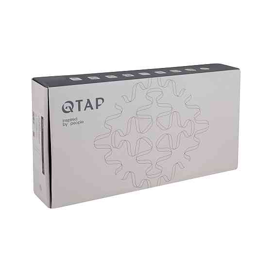 Змішувач для раковини Qtap Gemini високий QTGEM269GMB45680 Gunmetal Black PVD Київ