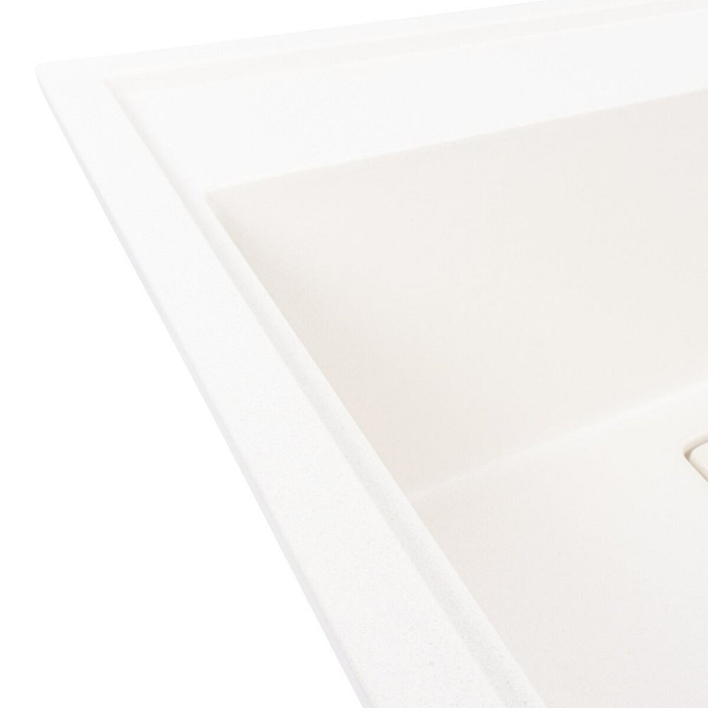 VALESO Гранітна мийка VALESO SHERLIT 6050 матова Білосніжна Киев - изображение 5