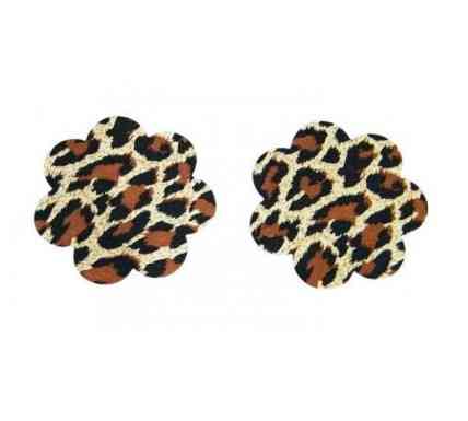 Наклейки на груди Ромашки 75 мм леопардовий Київ